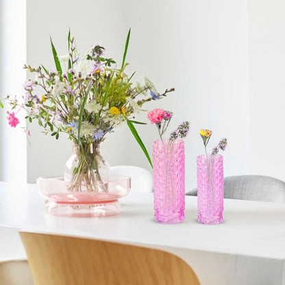 GV501 PURPLE GLASS VASES HOME DECOR DEALS SIMPLE