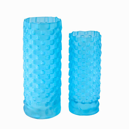 GV501 BLUE GLASS VASES HOME DECOR DEALS SIMPLE