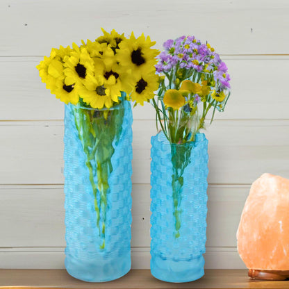 GV501 BLUE GLASS VASES HOME DECOR DEALS SIMPLE