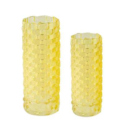 GV501 YELLOW GLASS VASES HOME DECOR DEALS SIMPLE