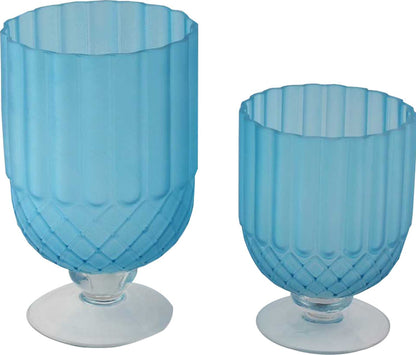GV502 BLUE GLASS VASES HOME DECOR DEALS SIMPLE
