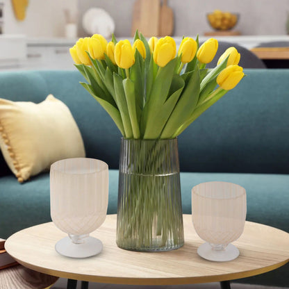 GV502 PEACH GLASS VASES HOME DECOR DEALS SIMPLE