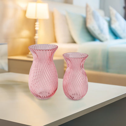 GV503 PINK GLASS VASES HOME DECOR DEALS SIMPLE
