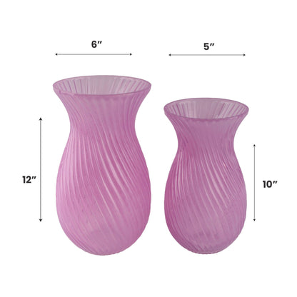 GV503 PURPLE GLASS VASES HOME DECOR DEALS SIMPLE