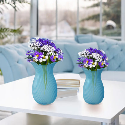 GV503 BLUE GLASS VASES HOME DECOR DEALS SIMPLE