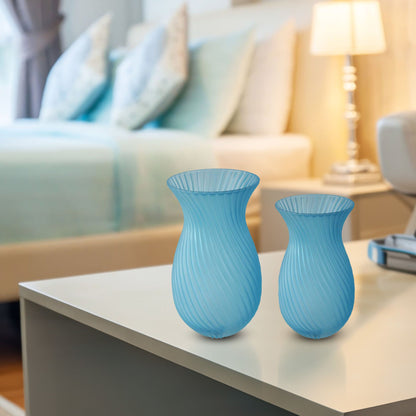 GV503 BLUE GLASS VASES HOME DECOR DEALS SIMPLE