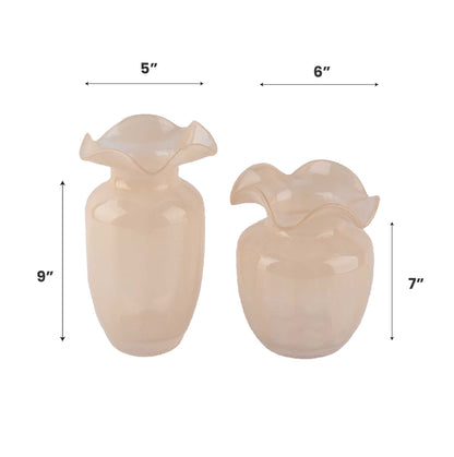 GV504 PEACH VASES