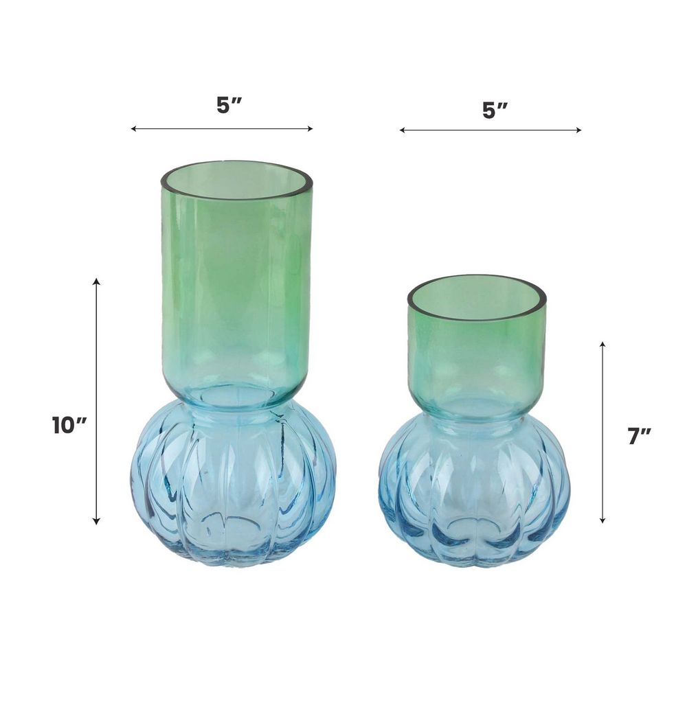 GV507B BLUE VASES