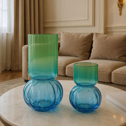 GV506 BLUE GLASS VASES