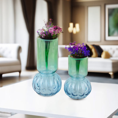 GV506 BLUE GLASS VASES