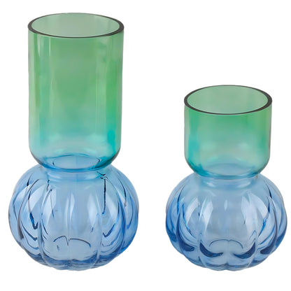 GV506 BLUE GLASS VASES