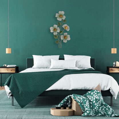 MDC481 LIGHT GREEN METAL WALL DECOR