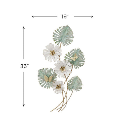 MDC483 MINT GREEN METAL WALL DECOR