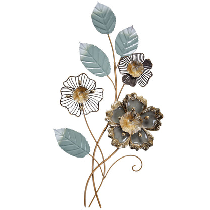 MDC484 GREEN GOLD METAL WALL DECOR