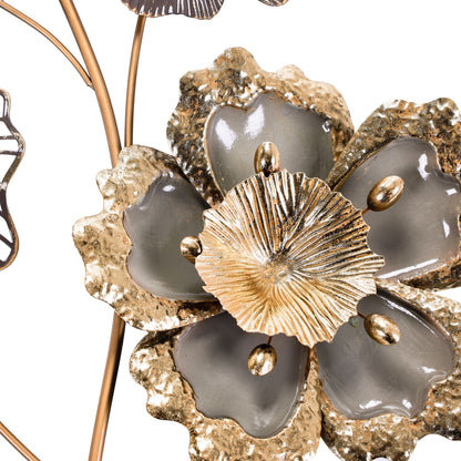 MDC484 GREEN GOLD METAL WALL DECOR