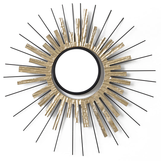MDC494 GOLD DECOR MIRROR METAL WALL