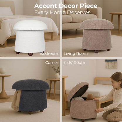 WST499 BROWN OTTOMAN
