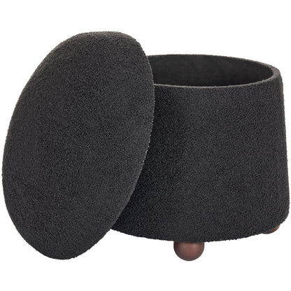 WST499 BLACK OTTOMAN