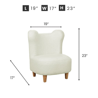 KCH509 WHITE KID CHAIRS