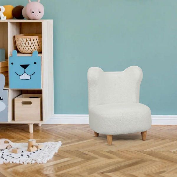 Kid's Club Chair-Teddy Bear Chair-Curved-Big Kid-Toddler - Aria Home
