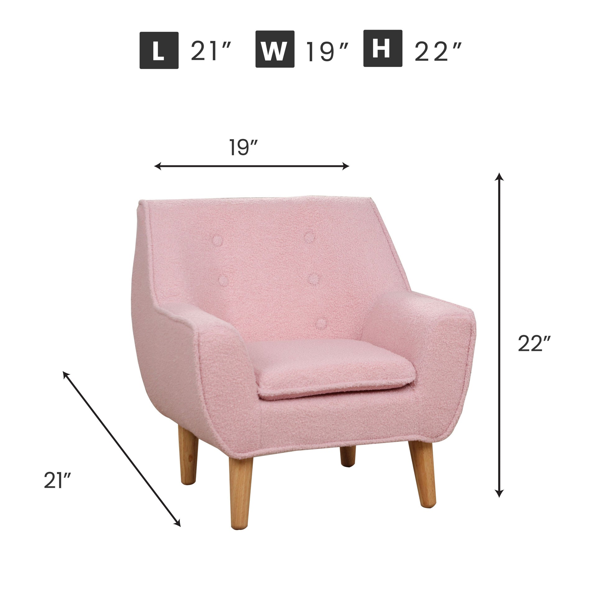 KCH511 PINK KID CHAIRS