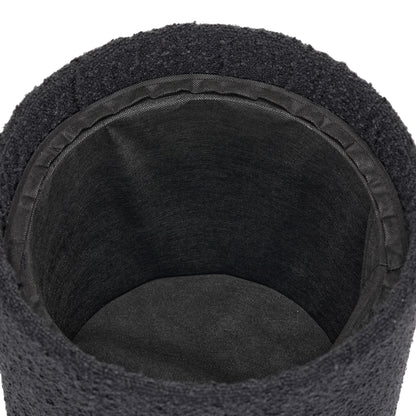 OT513 BLACK OTTOMAN
