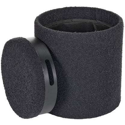 OT513 BLACK OTTOMAN