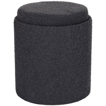 OT513 BLACK OTTOMAN