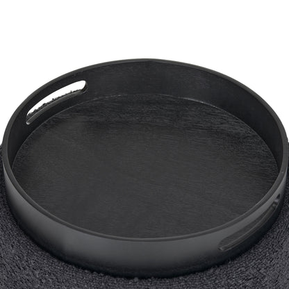 OT513 BLACK OTTOMAN