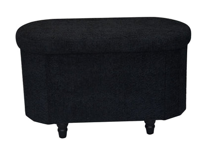 OT514 BLACK OTTOMAN