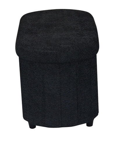 OT514 BLACK OTTOMAN