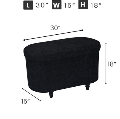 OT514 BLACK FURNITURE DEALS GIFTS OTTOMAN