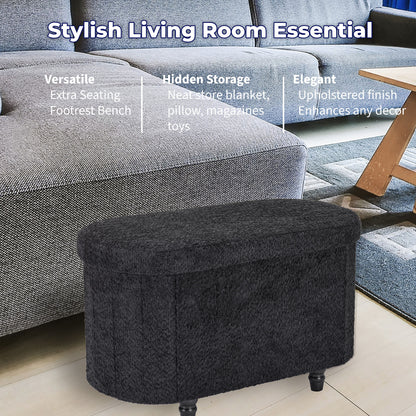 OT514 BLACK FURNITURE DEALS GIFTS OTTOMAN