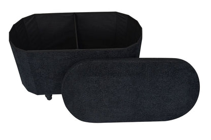 OT514 BLACK OTTOMAN