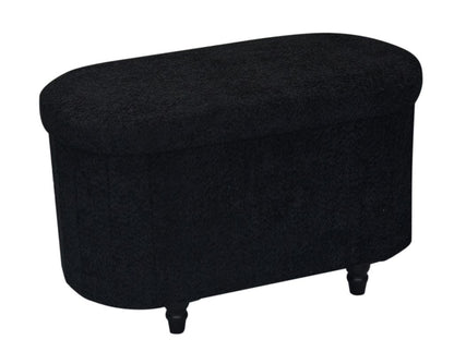 OT514 BLACK OTTOMAN