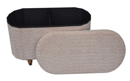 OT514 LIGHT BROWN OTTOMAN