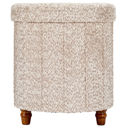 OT514 LIGHT BROWN OTTOMAN