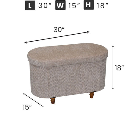 OT514 LIGHT BROWN OTTOMAN