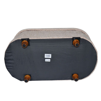 OT514 LIGHT BROWN OTTOMAN