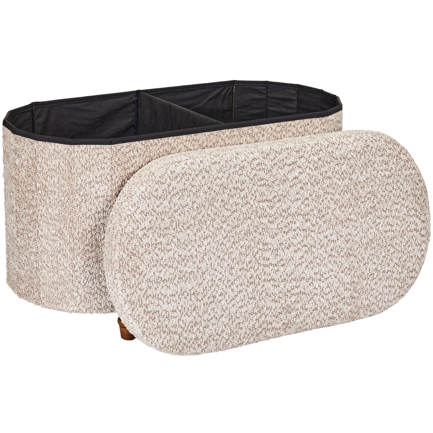 OT514 LIGHT BROWN OTTOMAN