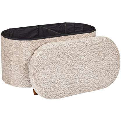 OT514 LIGHT BROWN OTTOMAN