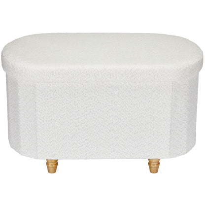 OT514 IVORY OTTOMAN