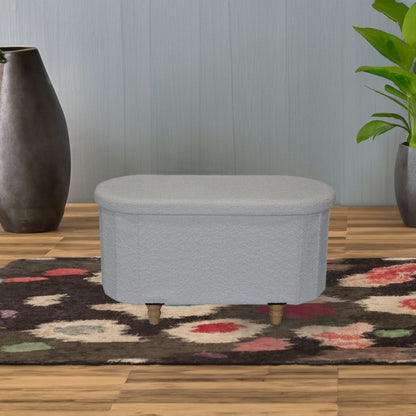 OT514 IVORY OTTOMAN