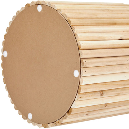 OT515 WOOD OTTOMAN