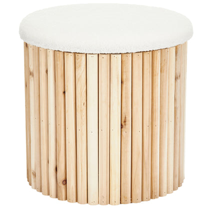 OT515 WOOD OTTOMAN