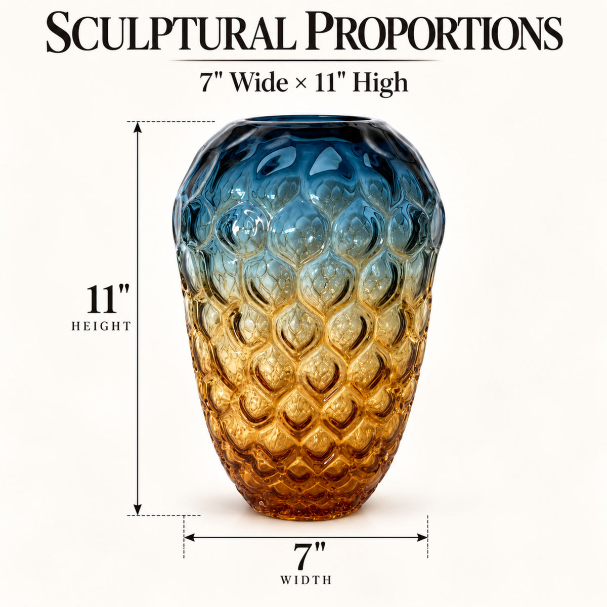 GV545 BLUE SMALL GLASS VASES