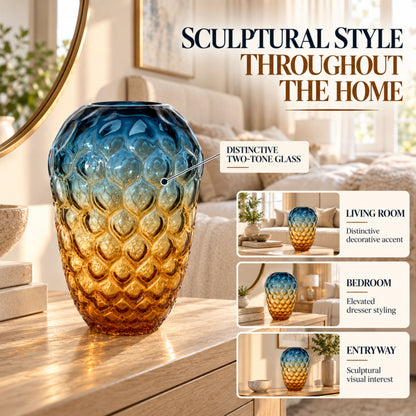GV545 BLUE SMALL GLASS VASES