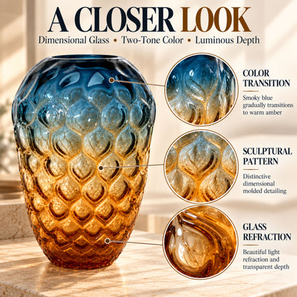 GV545 BLUE SMALL GLASS VASES