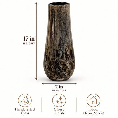 GV559 BROWN GLASS VASES