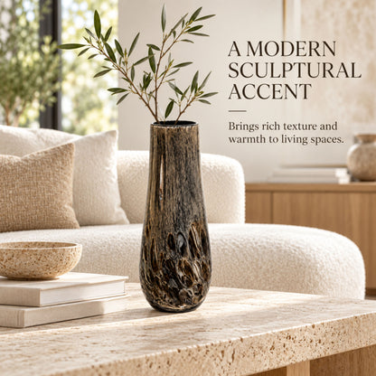 GV559 BROWN GLASS VASES